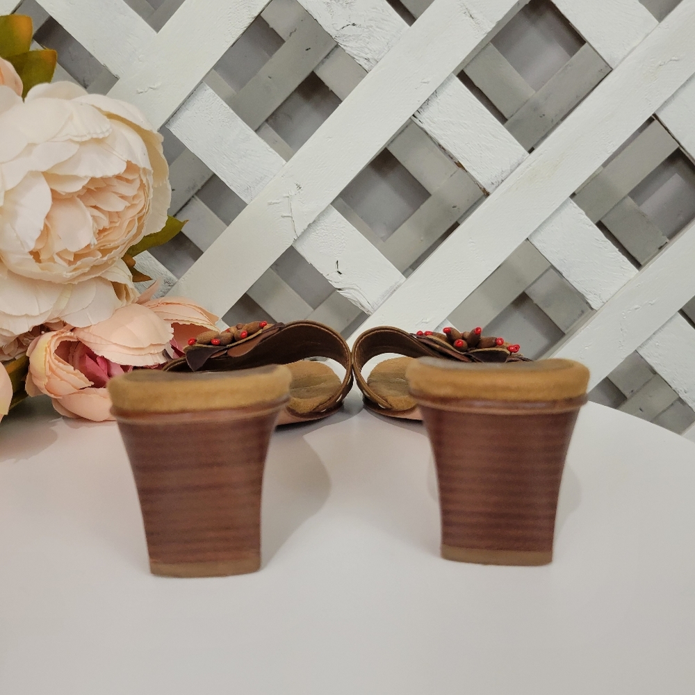 A. Marinelli Waldo Leather Slide Sandal Size 7.5 - Picture 7 of 11
